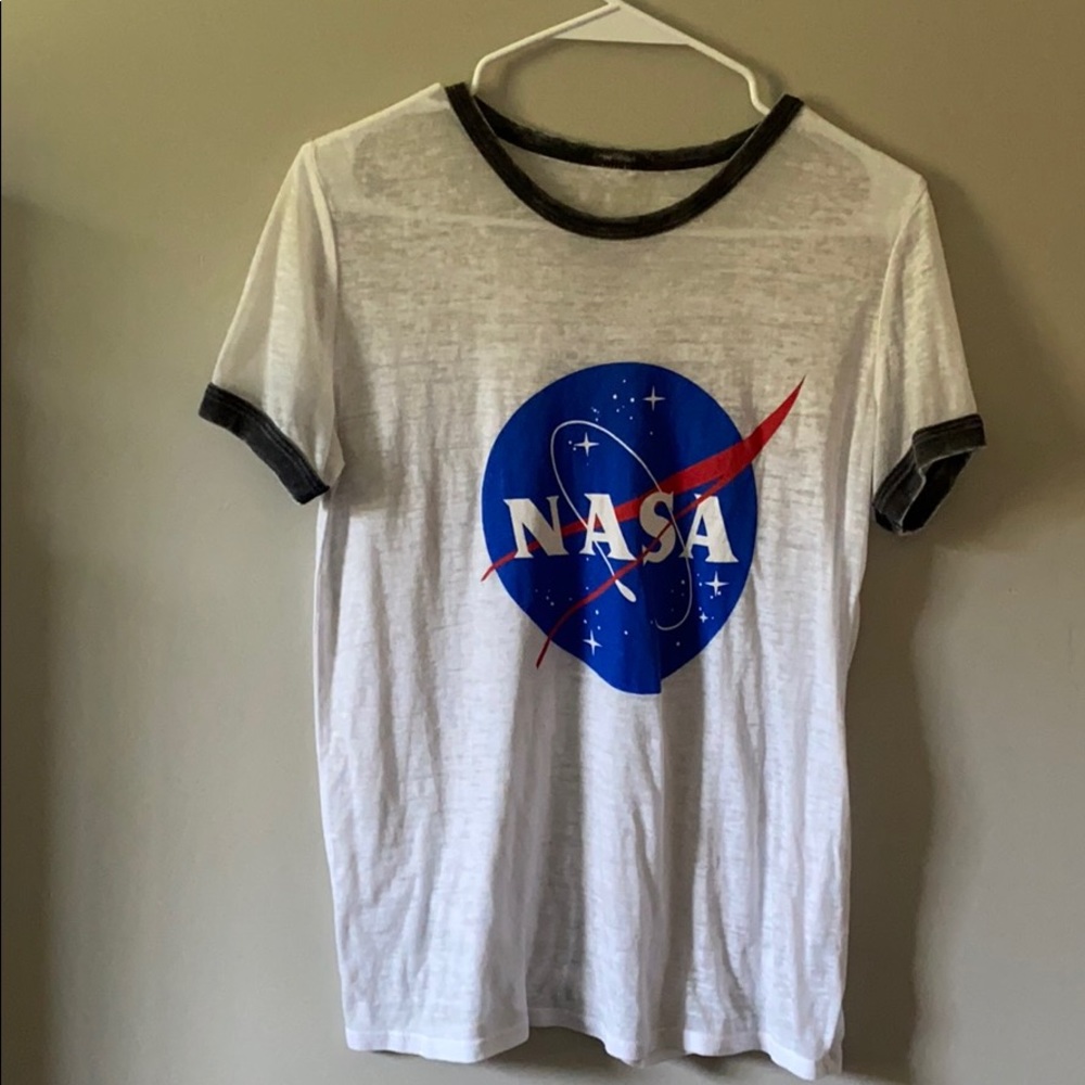 Short sleeve NASA shirt.